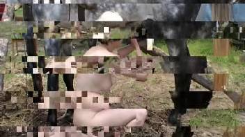 Rural babe getting deeply pounded by a stud horse